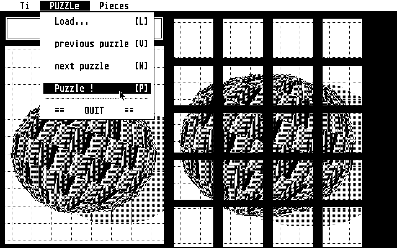 Ti_Puzzle atari screenshot